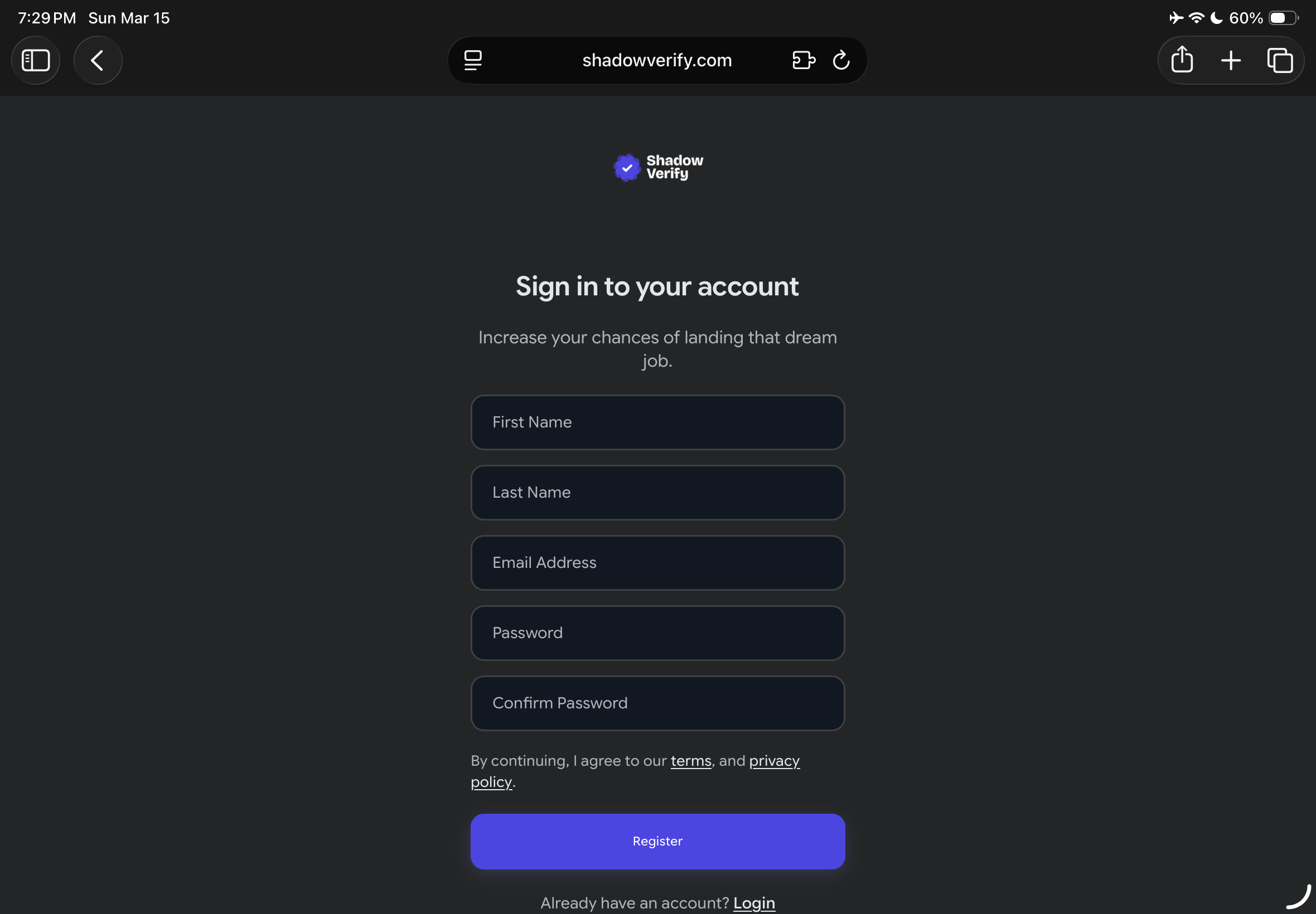 Image: Sign up and add balance step